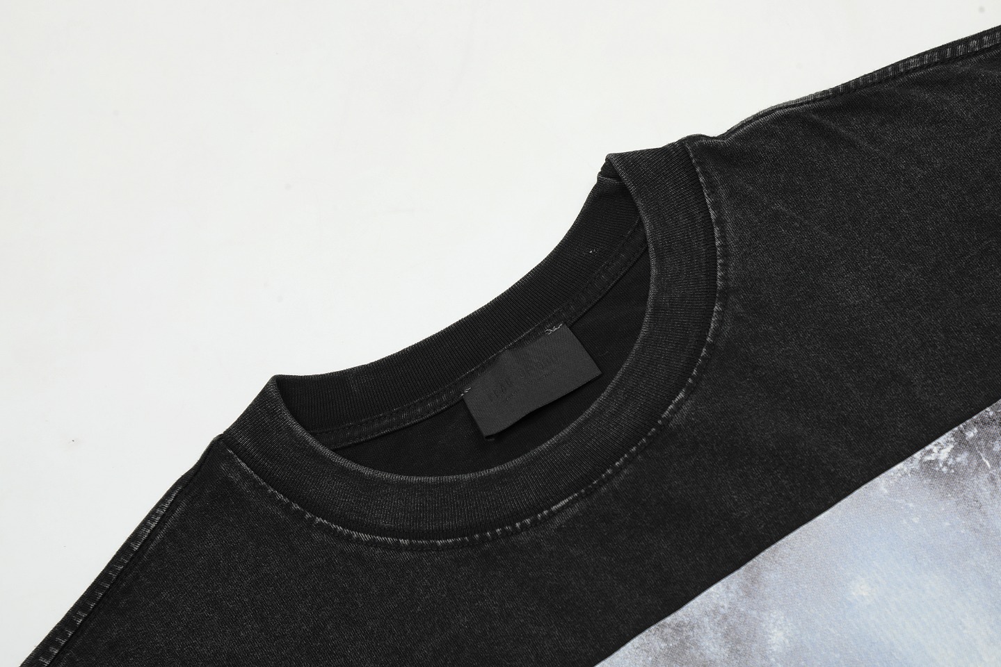 Fear Of God / Essentials style Vintage style purple cloud scene with short sleeves