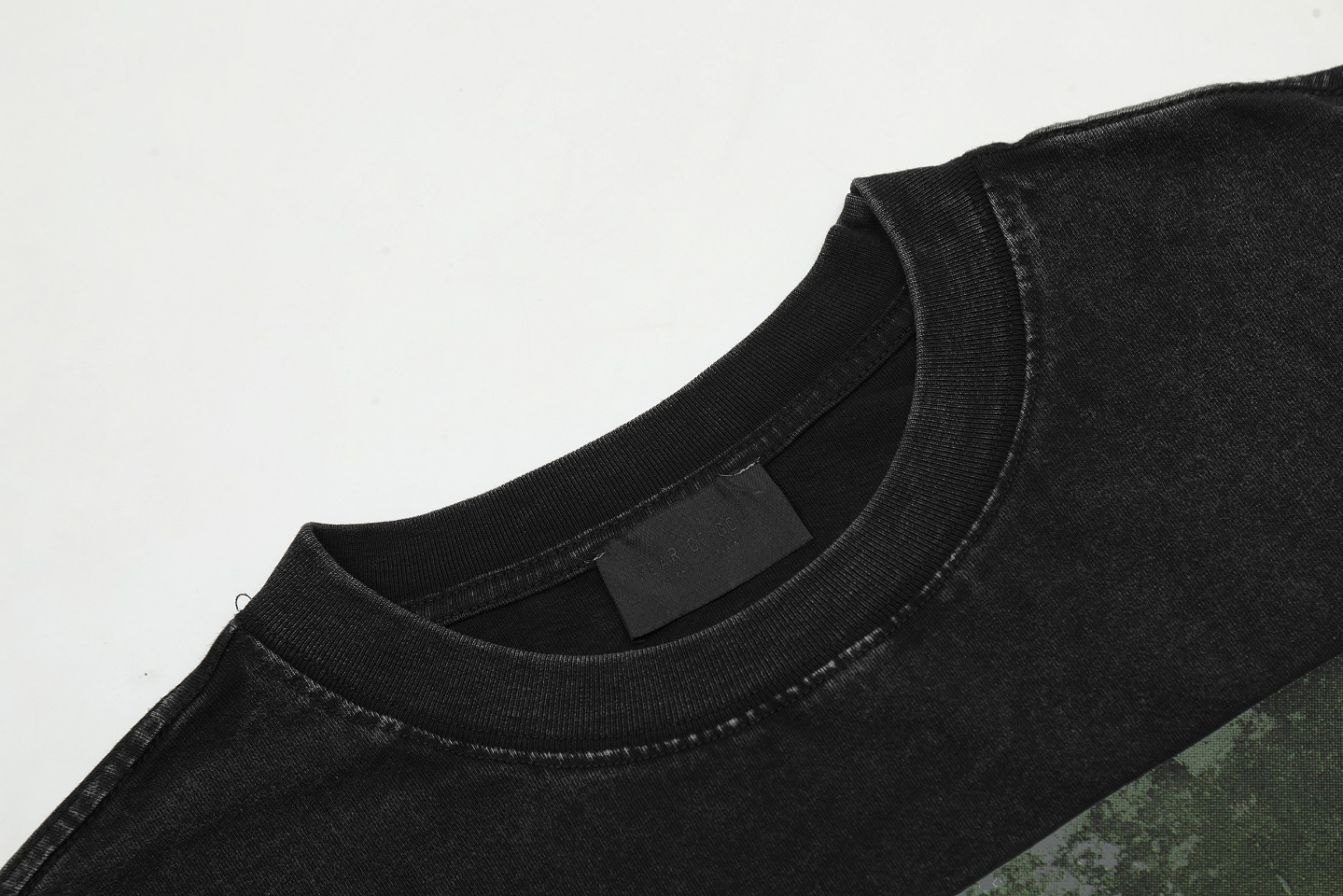 Fear Of God / Essentials style Vintage style Green Storm short sleeves