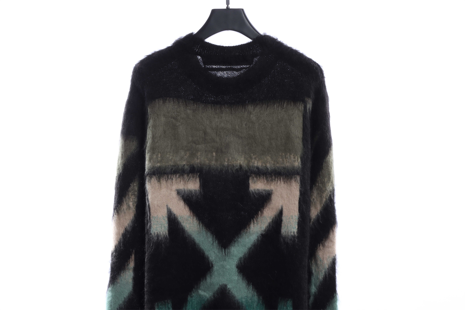OFF WHITE Mohair Sweater Gradient 3