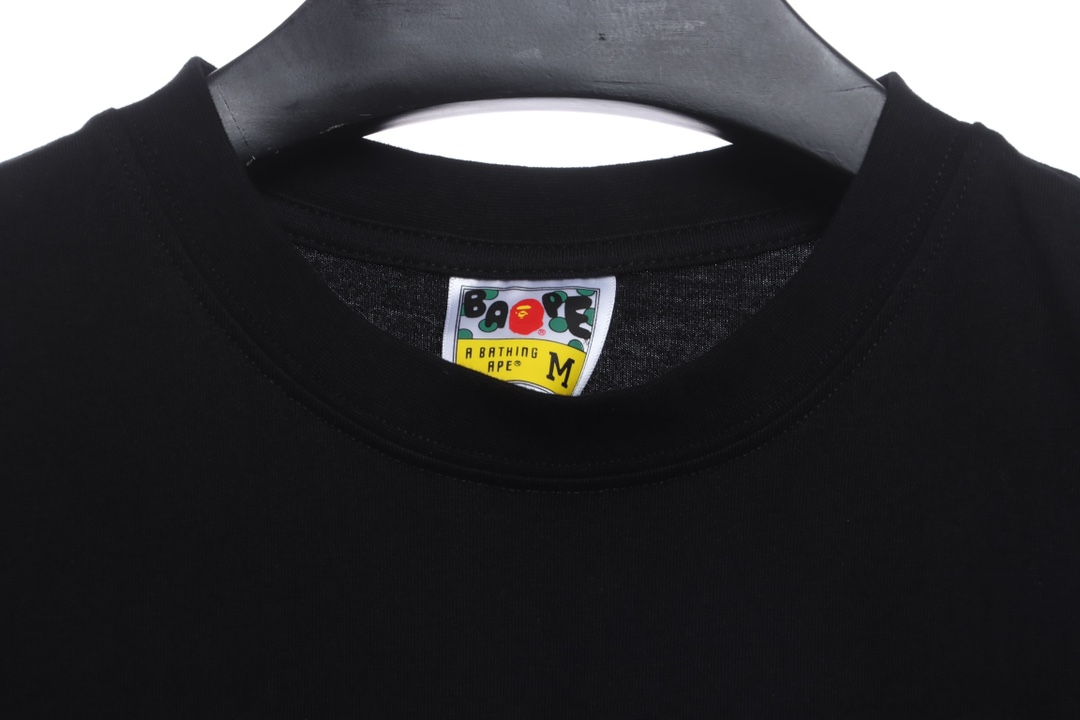 BAPE camouflage ape head pattern hit color letter printing short sleeves