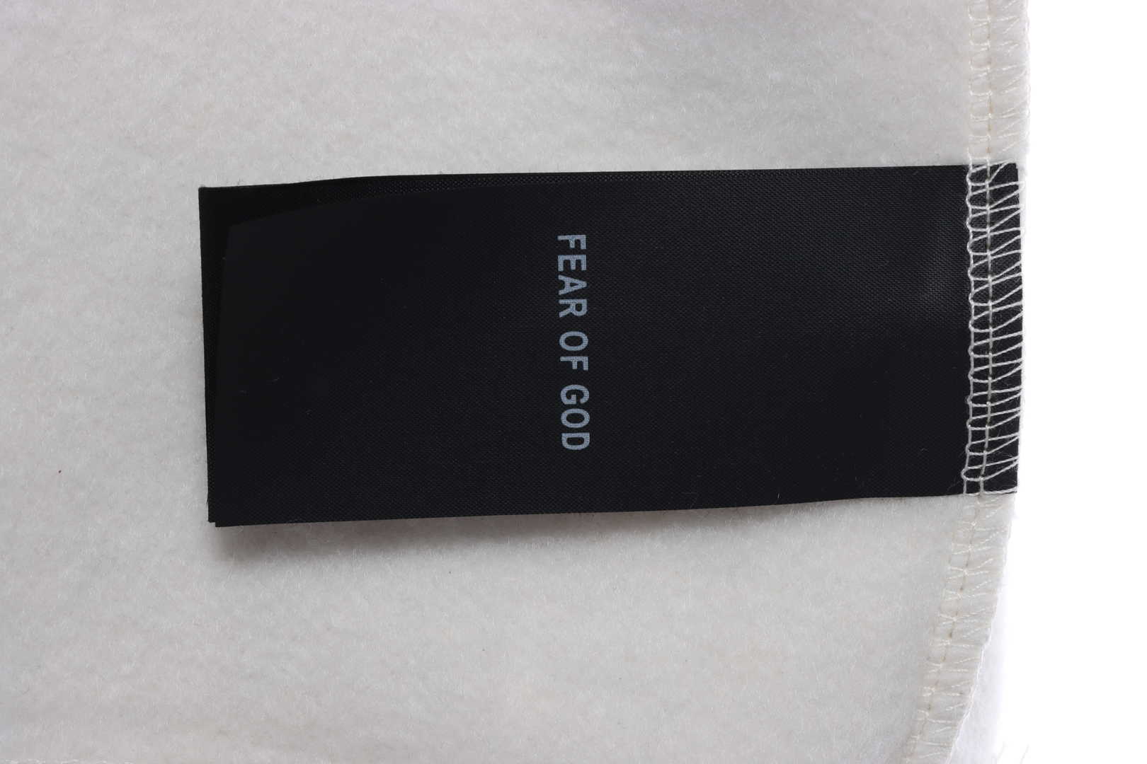 FOG large LOGO red flocked hoodie