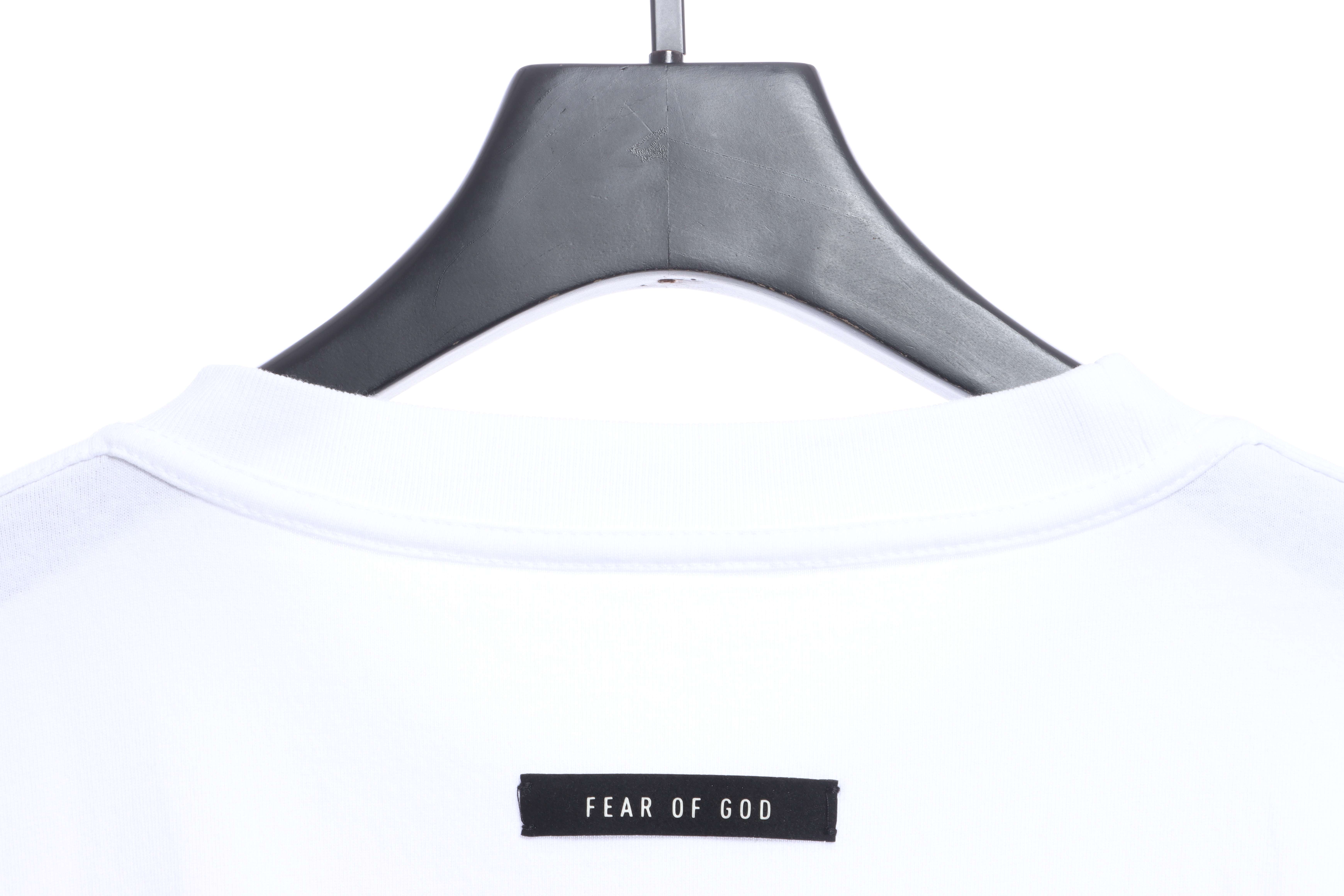 FOG season six main line FG letter short-sleeved T-shirt