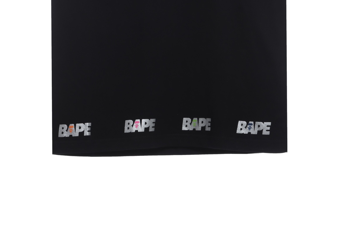 BAPE camouflage ape head reflective letter printing short sleeves