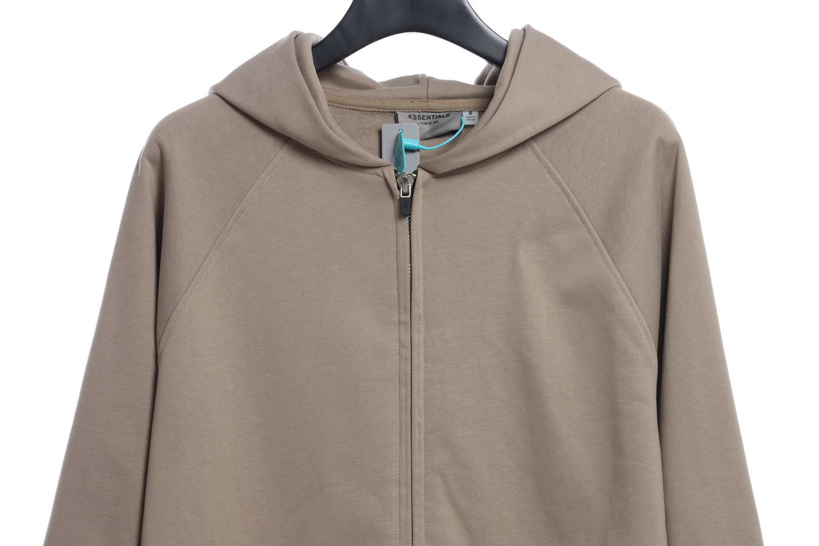 Double Line Back Silicone Lettering Zip Hoodie