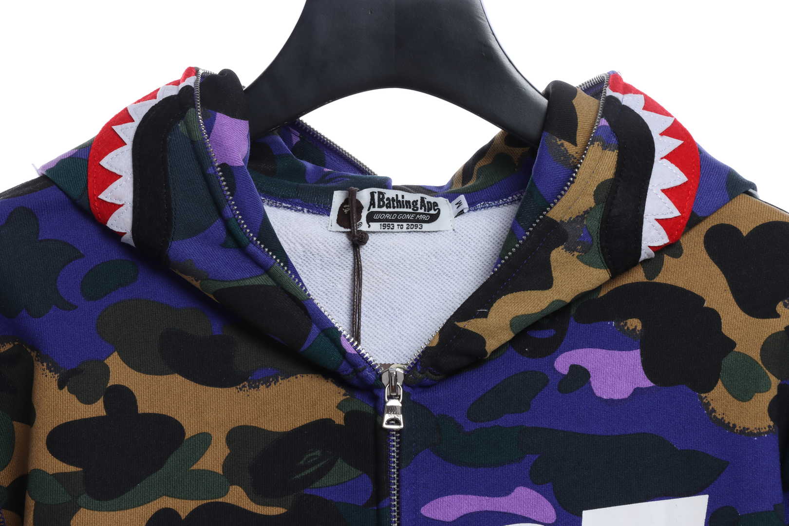 BAPExHP Joint Purple Shark Zipper Hoodie