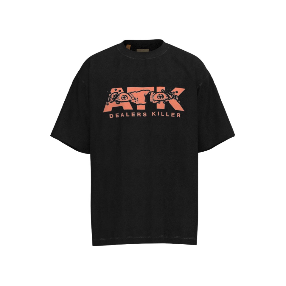 Gallery Dep ATK interesting letter printing washing to make old retro short sleeves