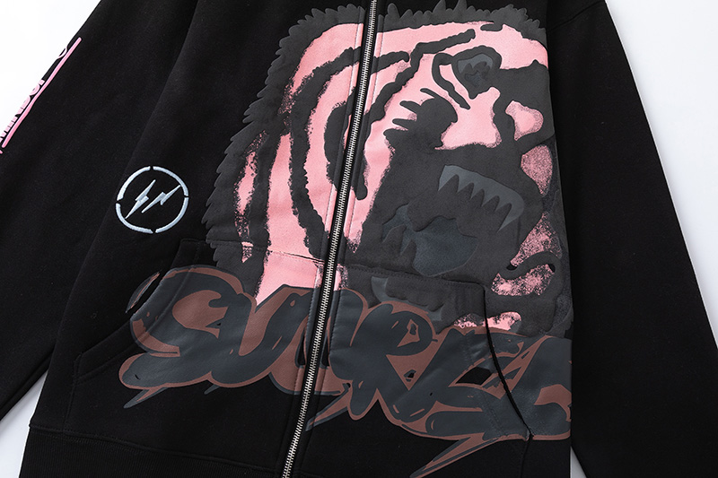 Travis Scott x Jordan x Fragment Design Tiger Zip Hoodie