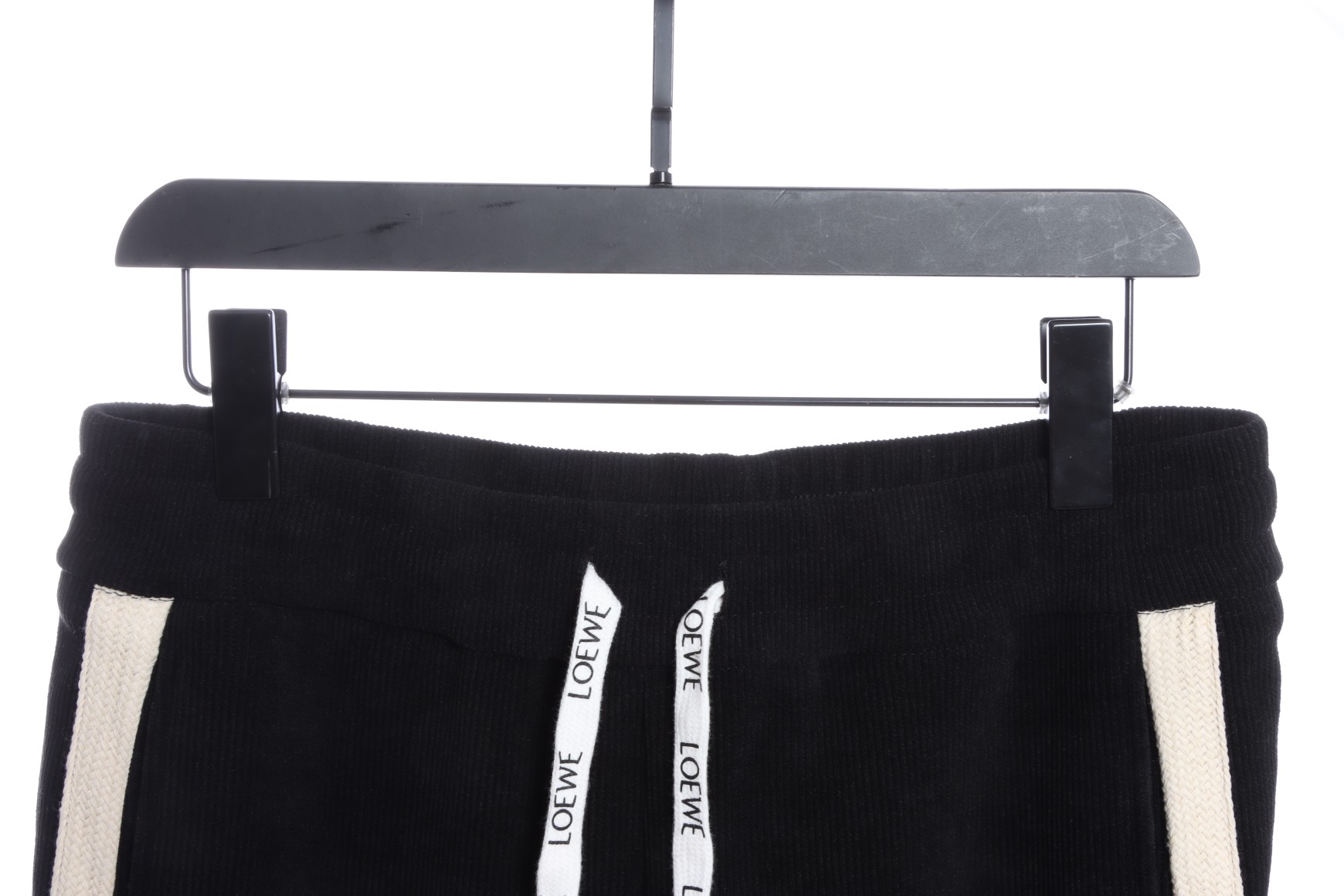 LOEVVE 22FW corduroy side logo letter embroidered sweatpants