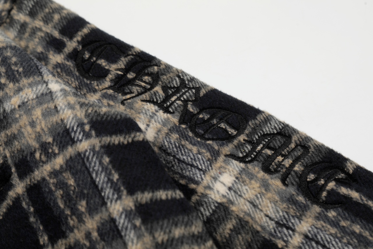Chrome Hearts Plaid  Flannel wool Jacket