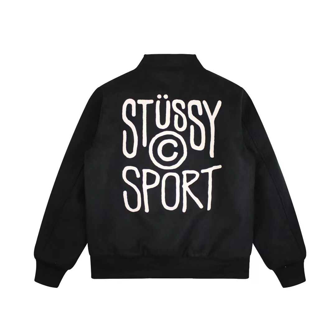 Stussy FW24  Port  Wool Varsity Jacket