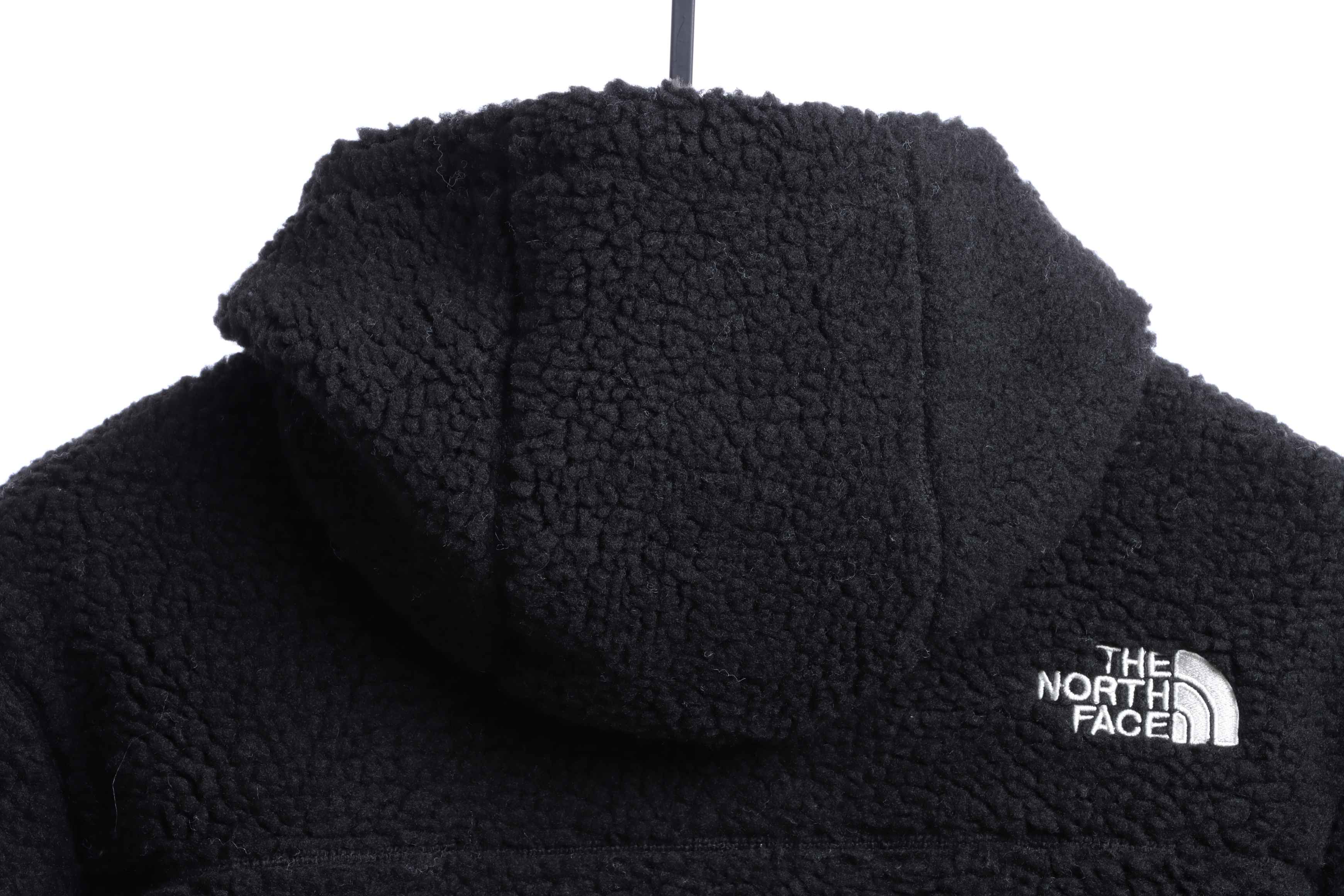 The North Face Double Laminated Sherpa White Zip Jacket