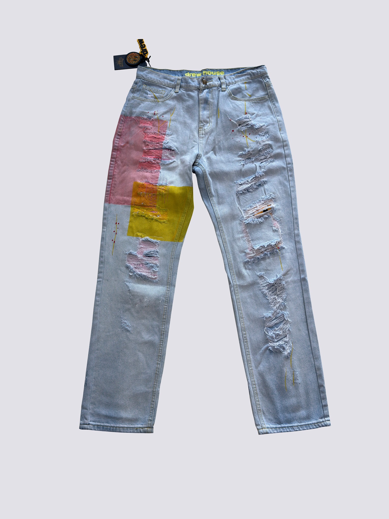 Drew House  Teddy Bear Smiling Face Jeans