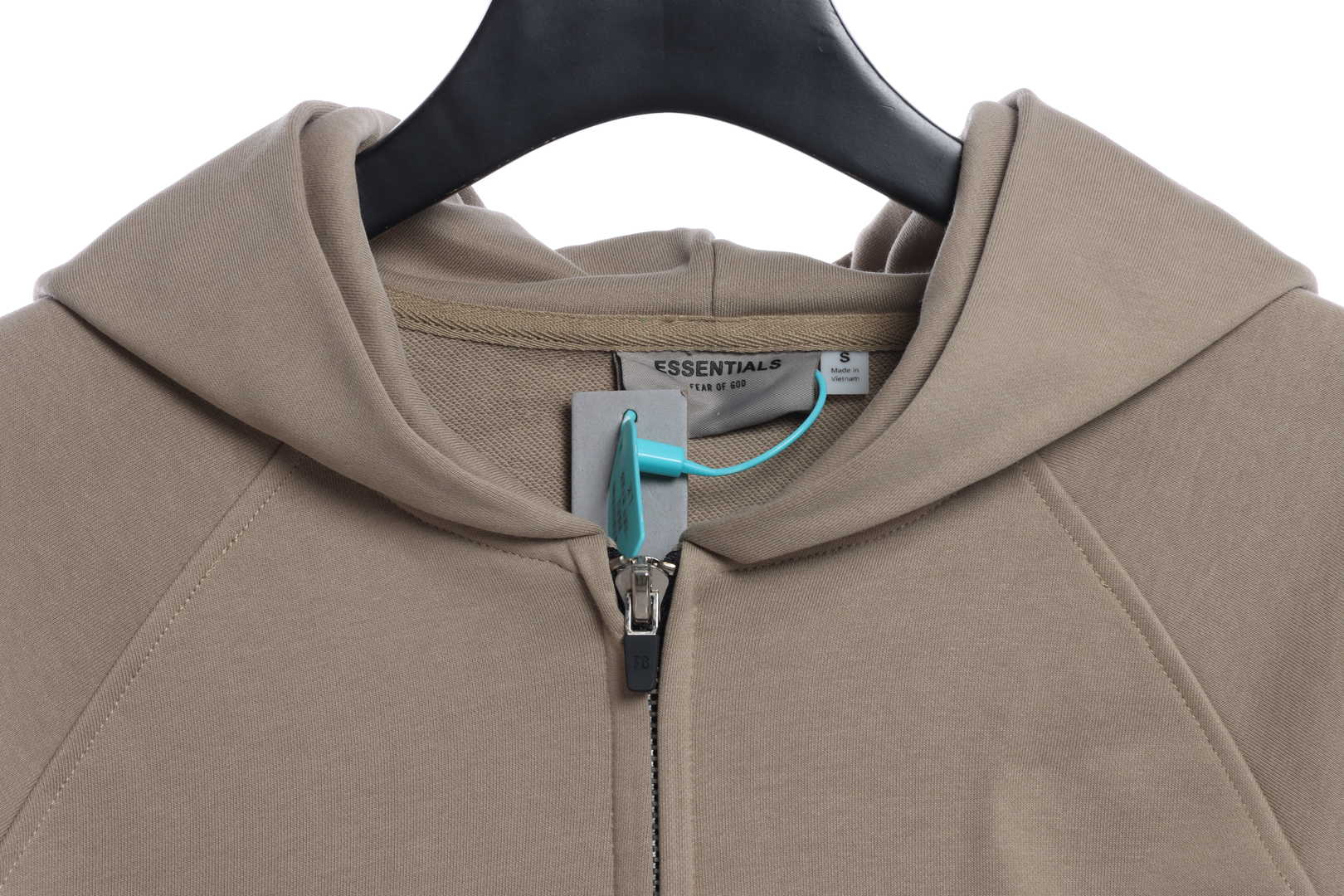 Double Line Back Silicone Lettering Zip Hoodie
