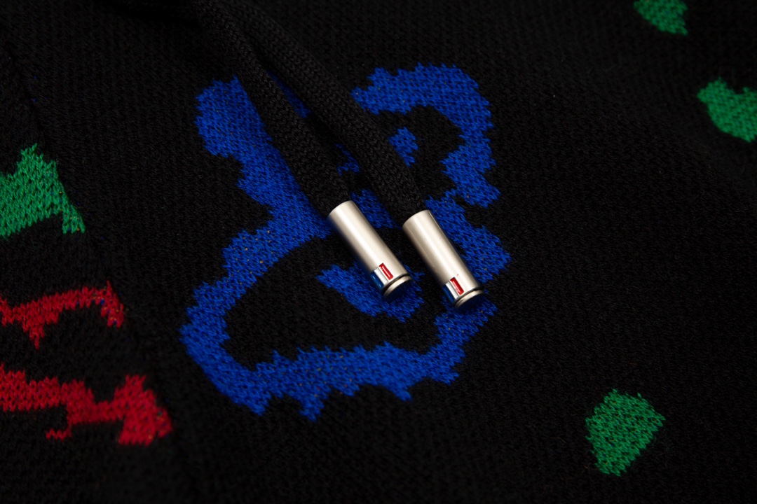 Rhud3 2023ss men's and women's same style cashew flower knitted shorts