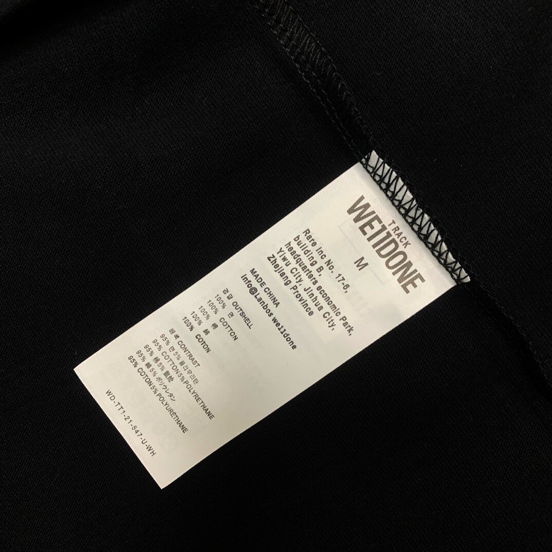 WE11D0NETRACK Leopard print Box Log T-Shirt