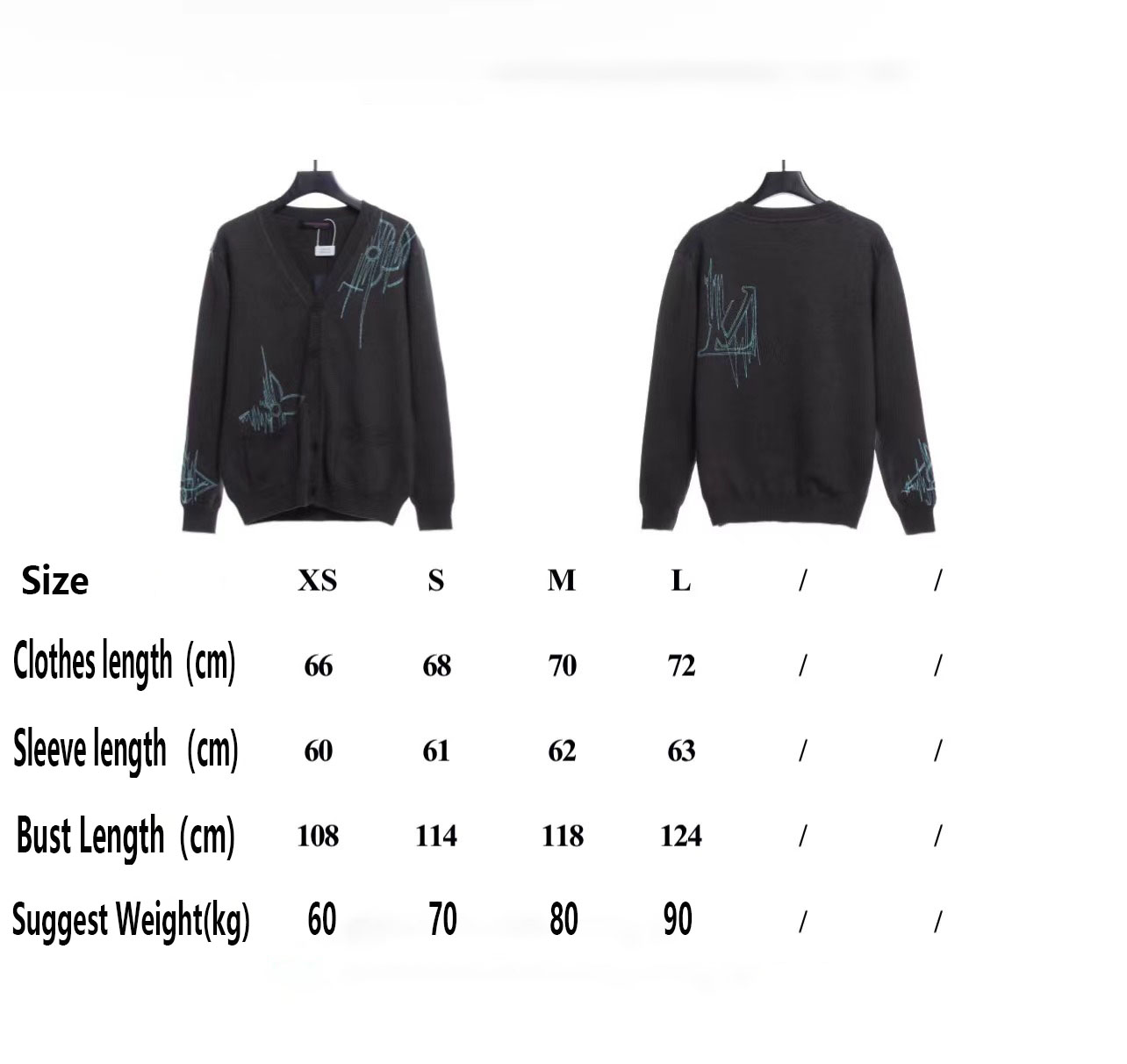L-VxFREQUENCY Irregular Embroidered Mohair Cardigan