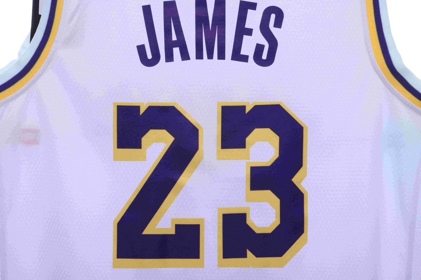 James Lakers home jersey No. 23