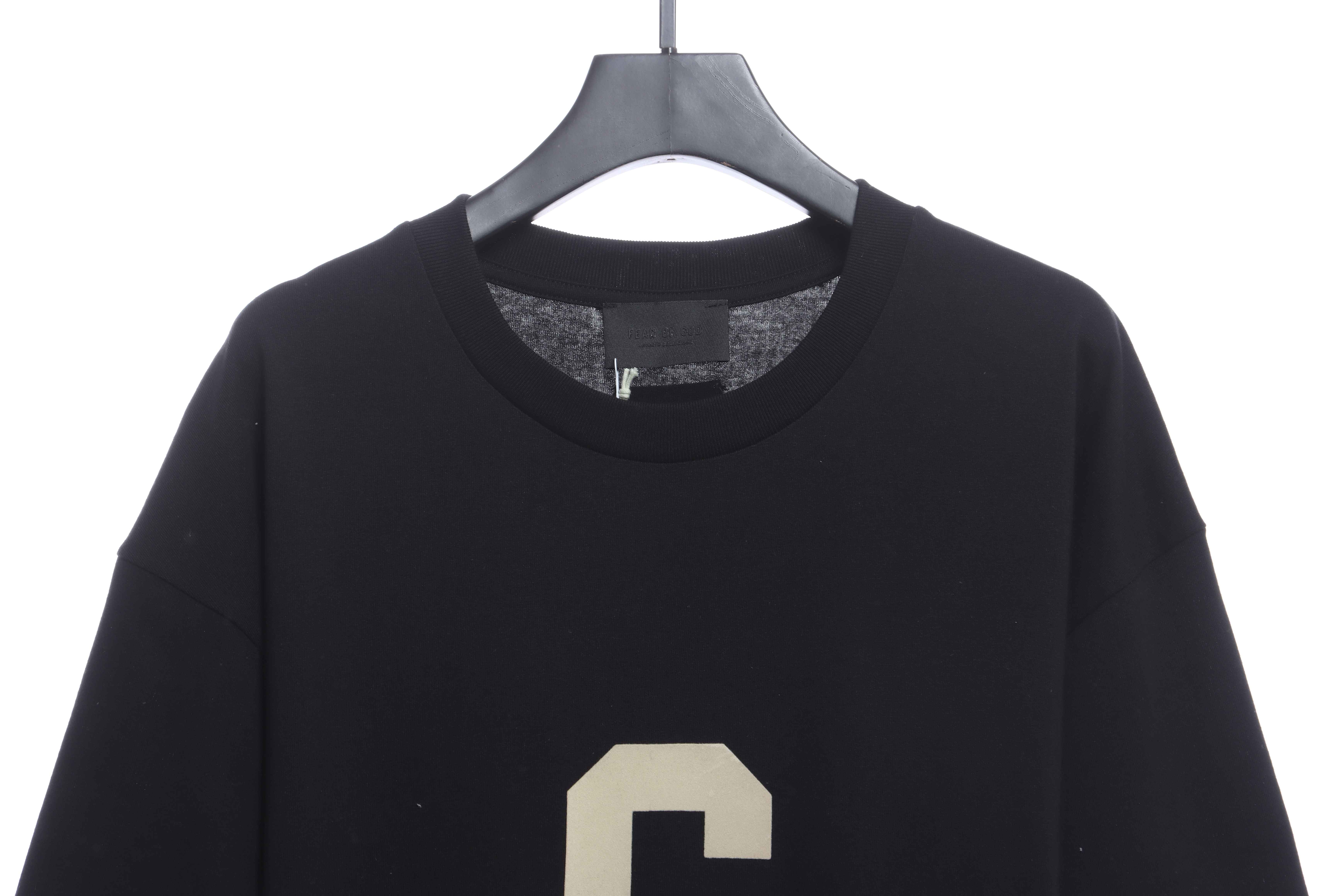 FEAR OF GOD season seven main line flocking big G letter short-sleeved T-shirt