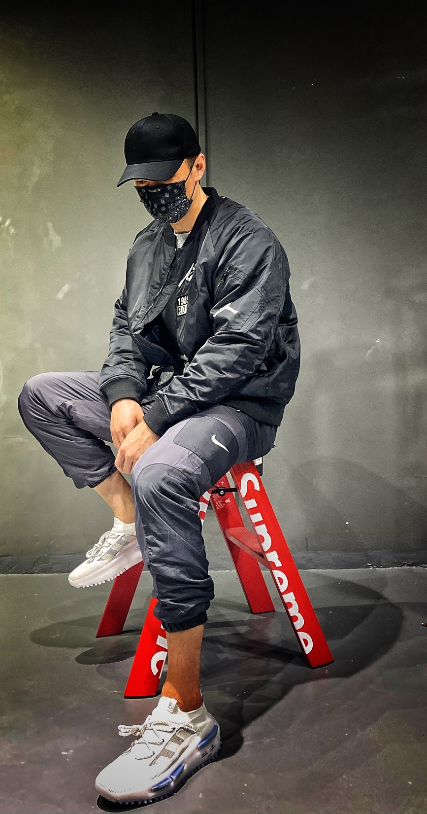 AJ 1985 baseball uniform flight jacket Jordan cotton coat