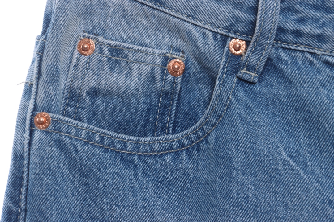 Stuart co-signed Levi's 150th anniversary embossed denim trousers