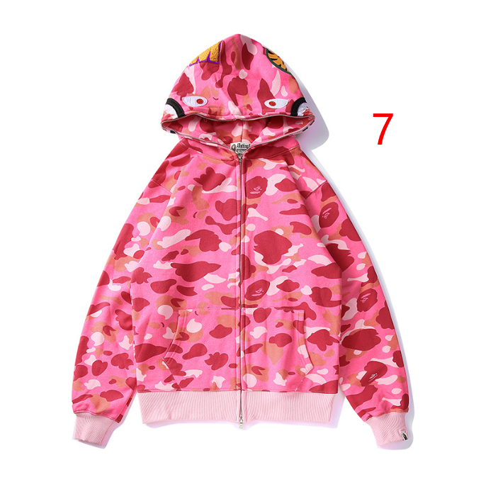 BAPE Classic Shark Mouth Camouflage Zip Hoodie