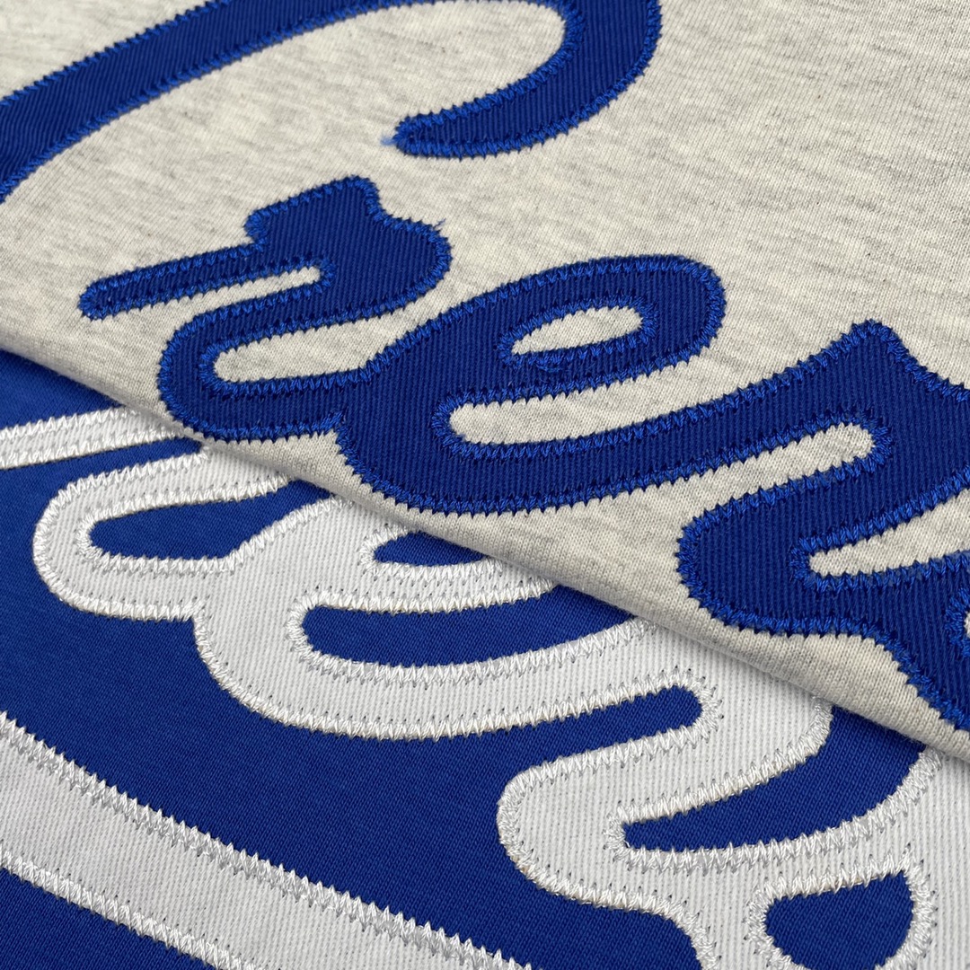 Fog double-line charity cloth short sleeves light gray