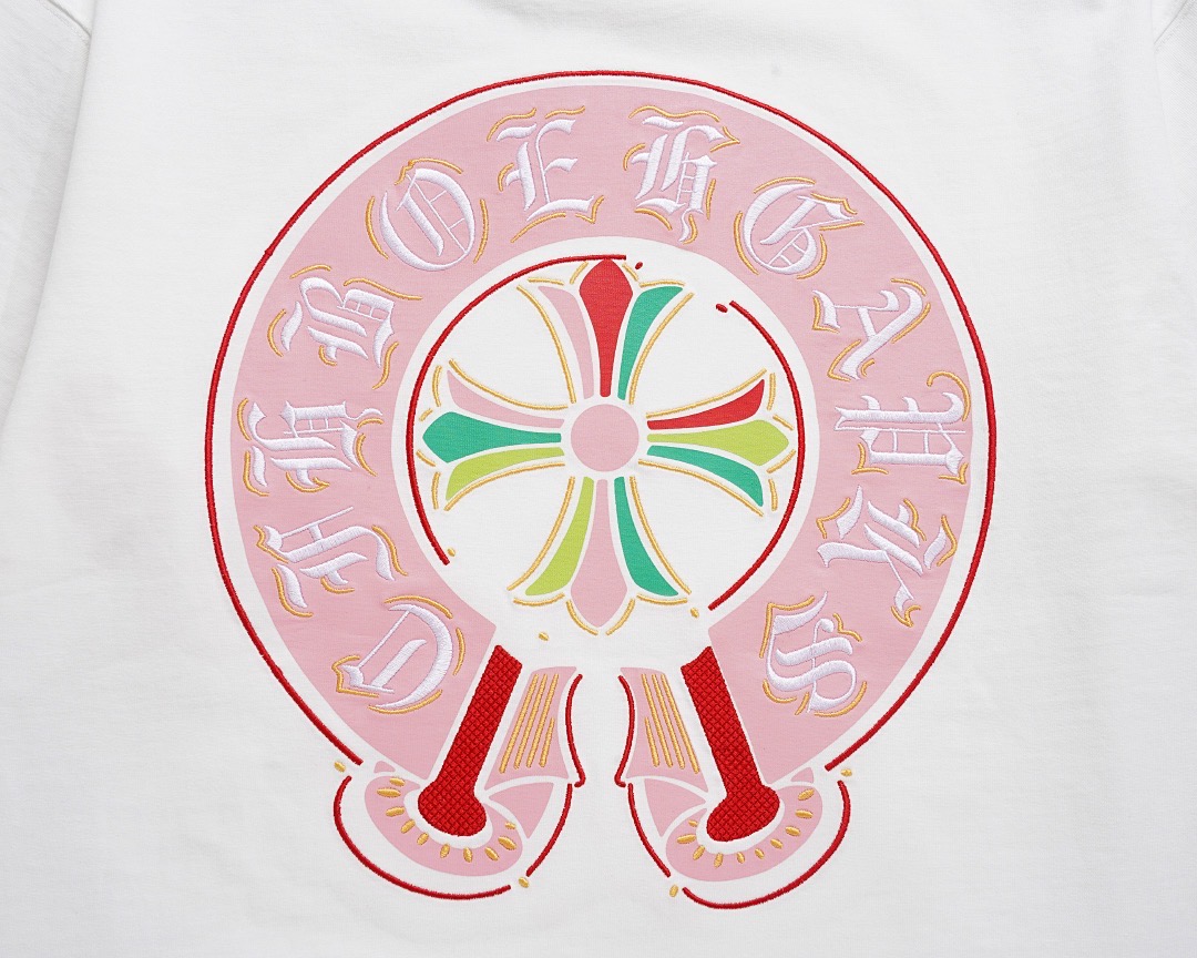 Chrome Hearts T-Shirt 2025 Appliqué heavy embroidery Tee