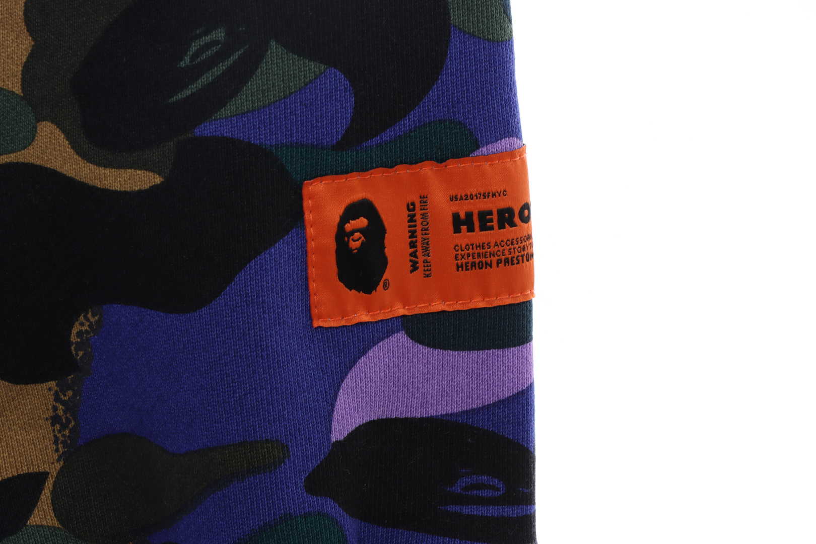 BAPExHP Joint Purple Shark Zipper Hoodie