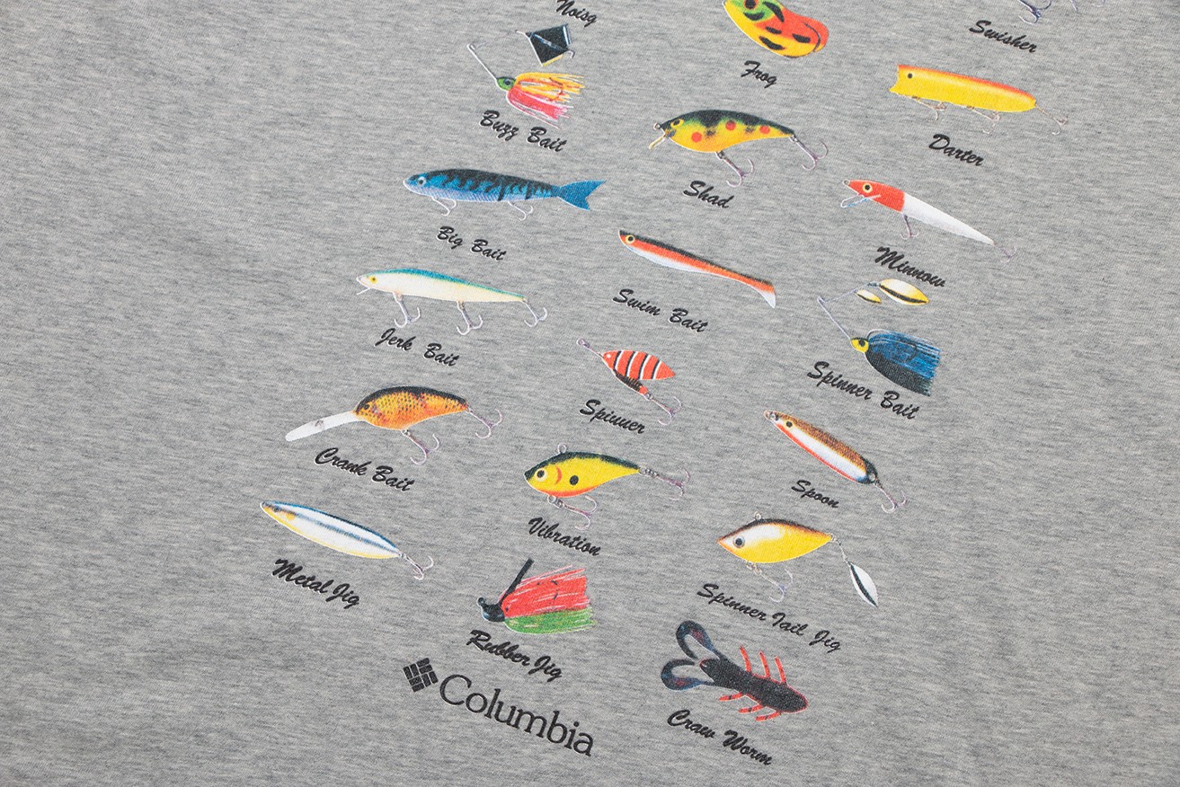 Fish bait map short sleeves