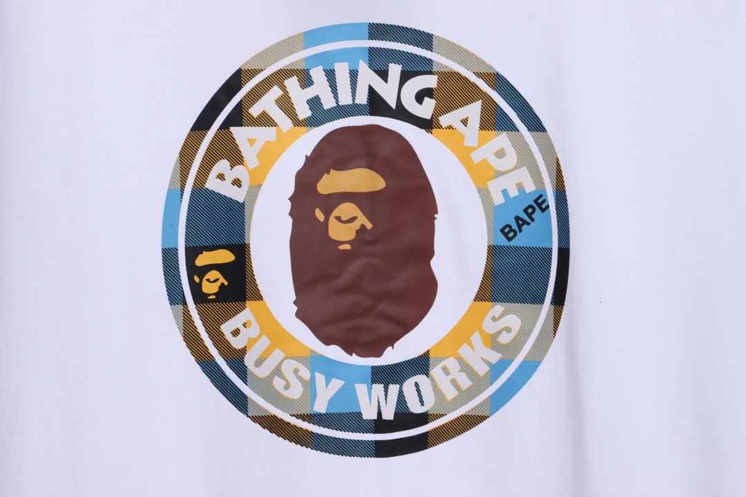 BAPE ape head seal printing short sleeves