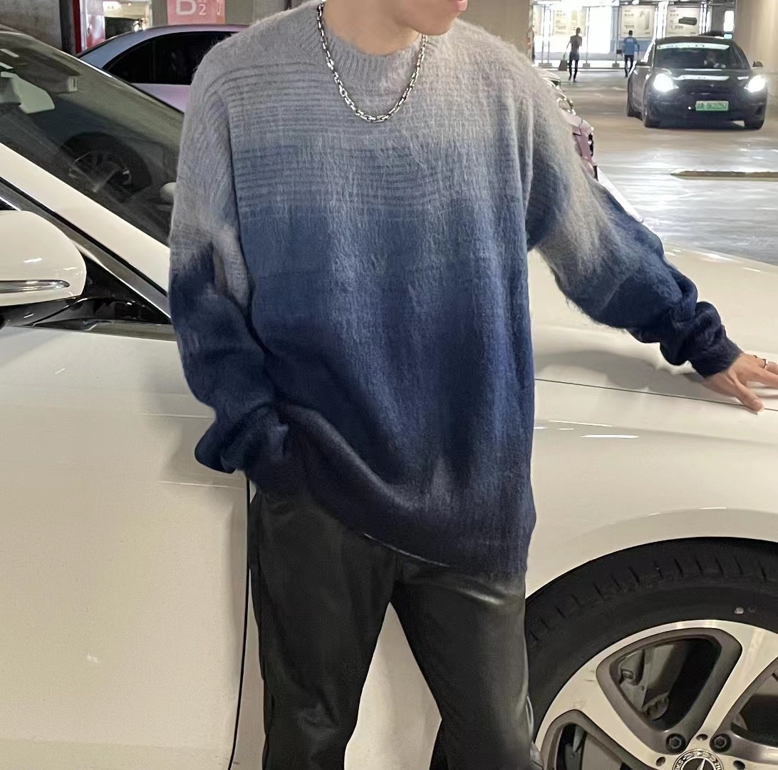 OFF WHITE Mohair Sweater Gradient