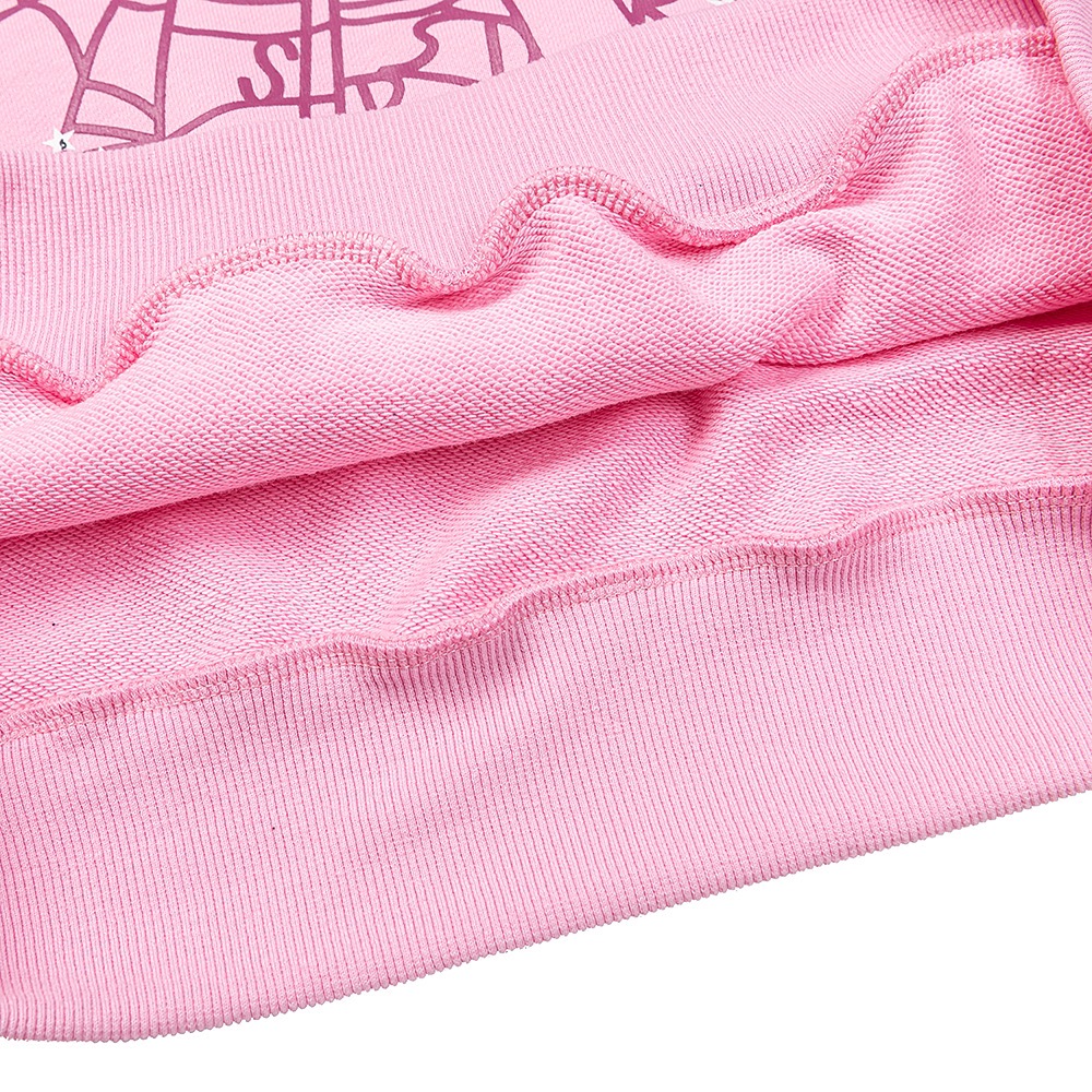 Sp5der pink hoodie.