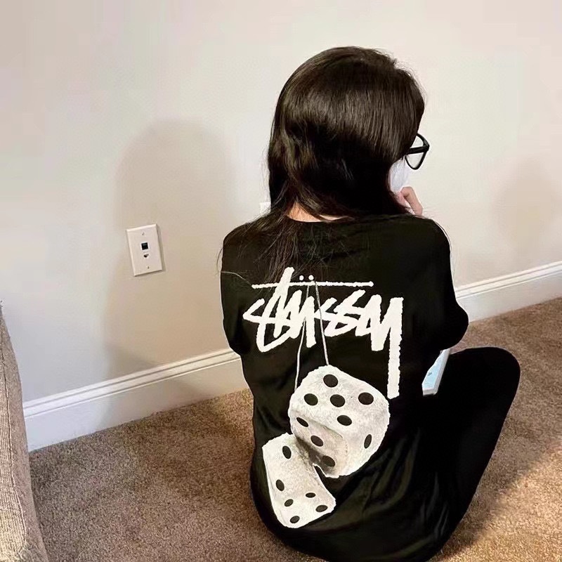 Stussy dice printing short-sleeved