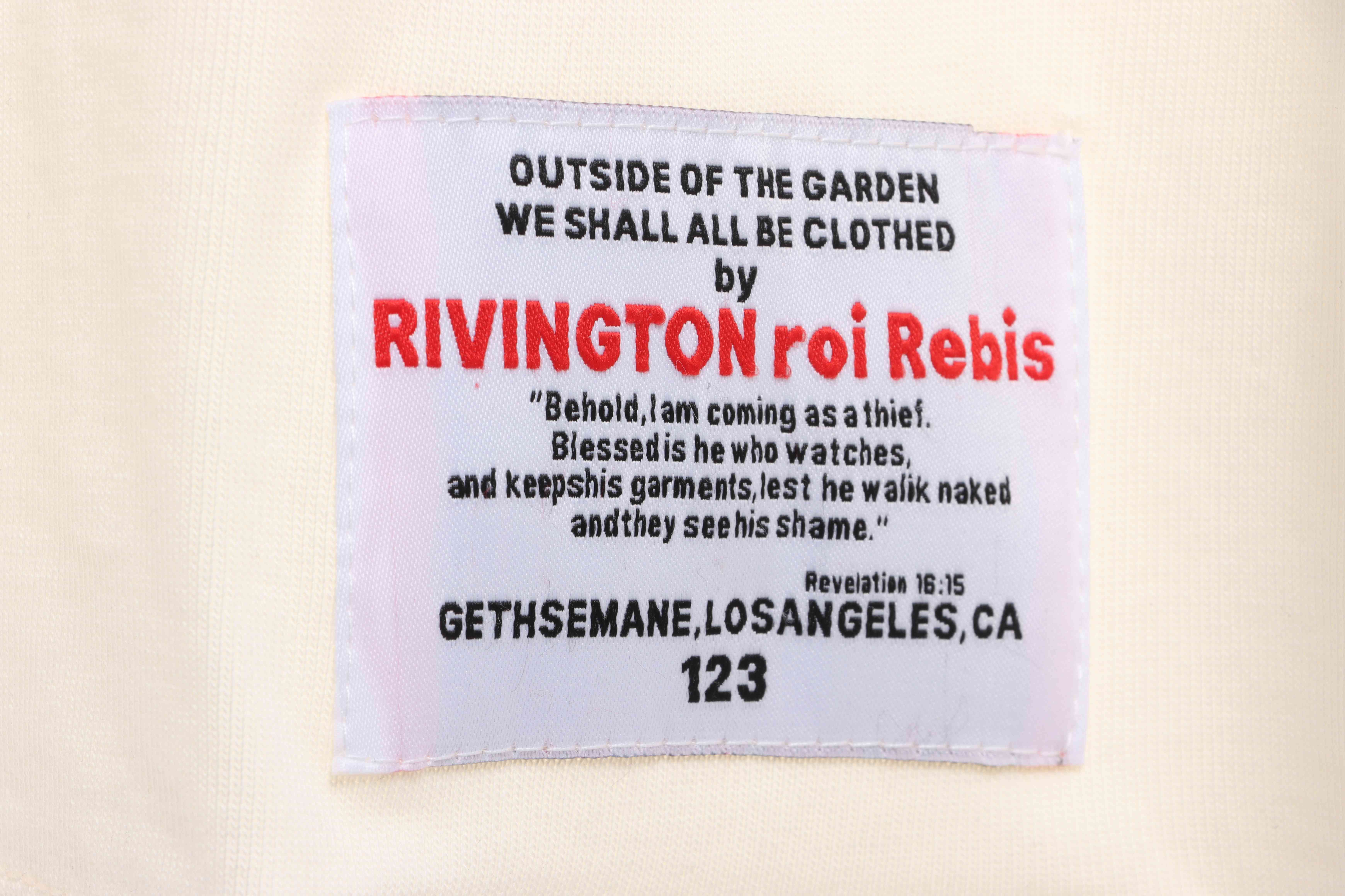 RRR123 x Fear OF God joint black print vest