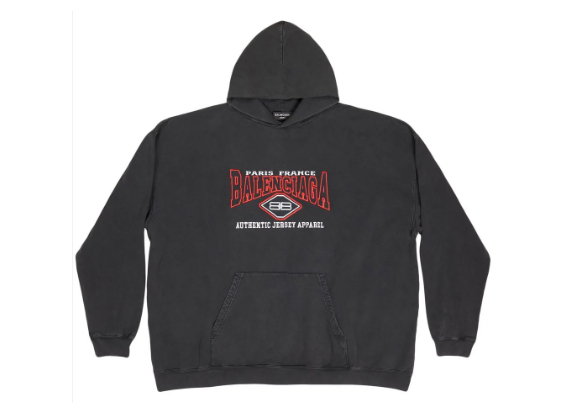 Balancig* logo-embroidered Oversized Hoodie