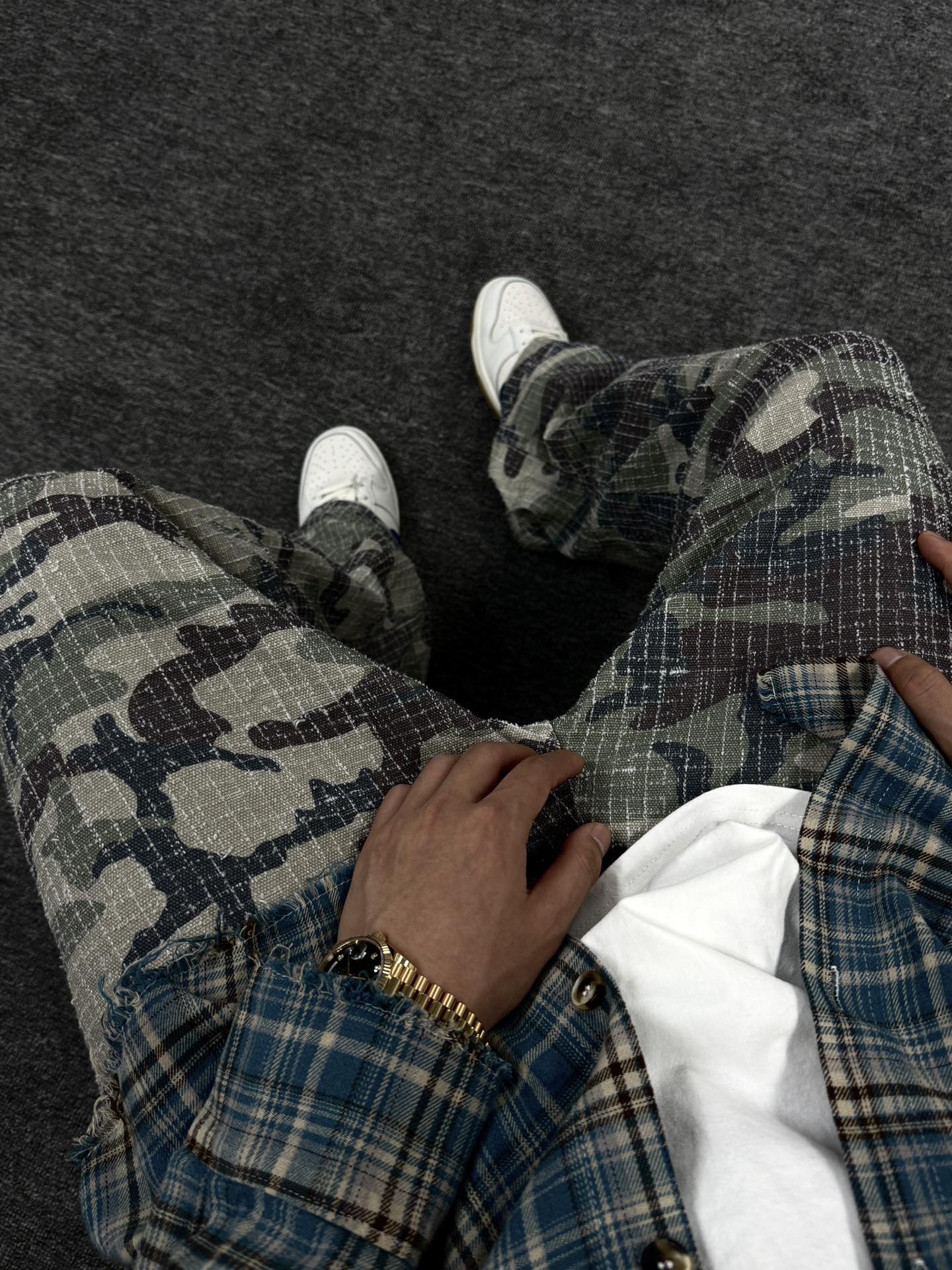 Big Ol' Camo Canvas Needlepunch Jeans