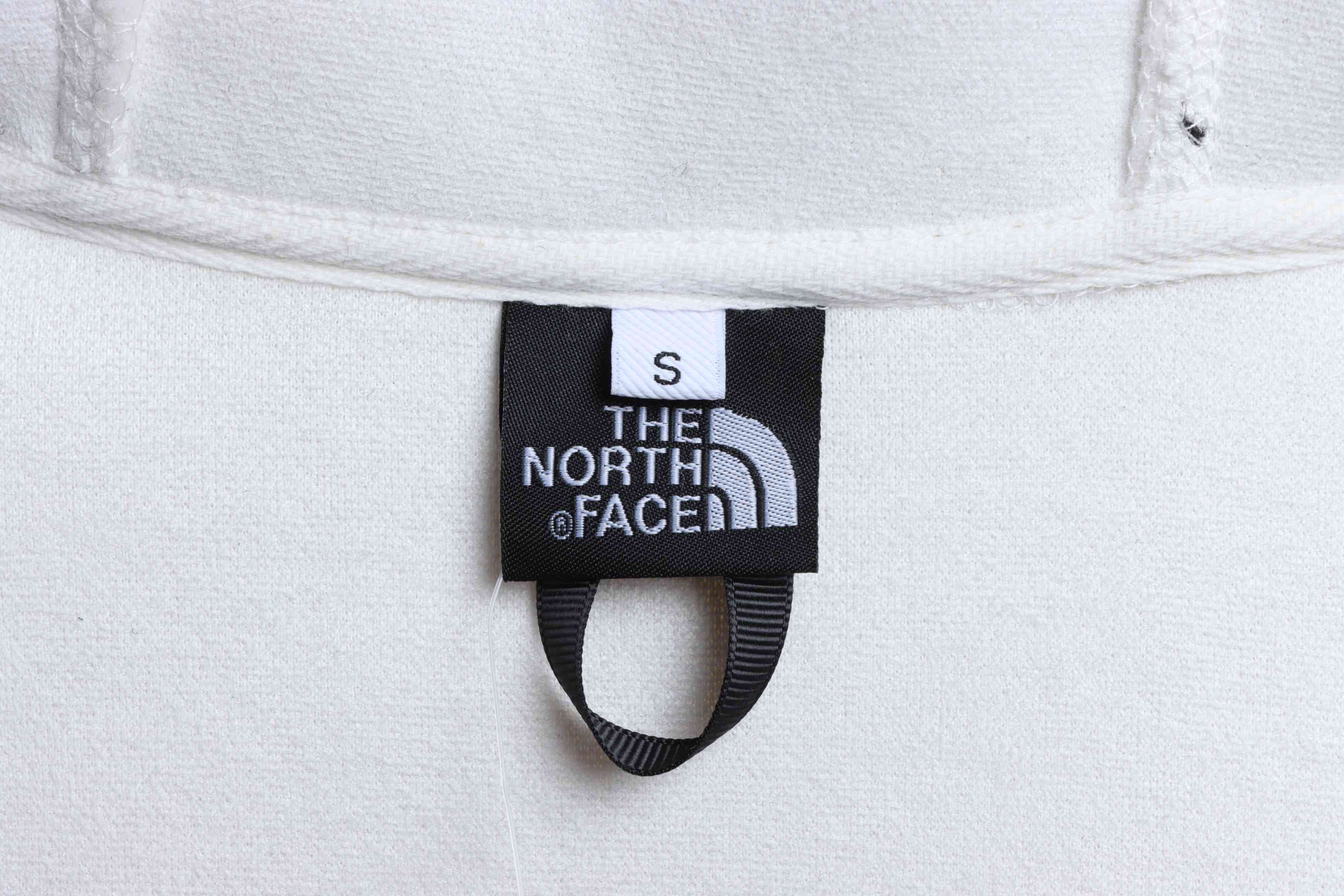 The North Face Double Laminated Sherpa White Zip Jacket
