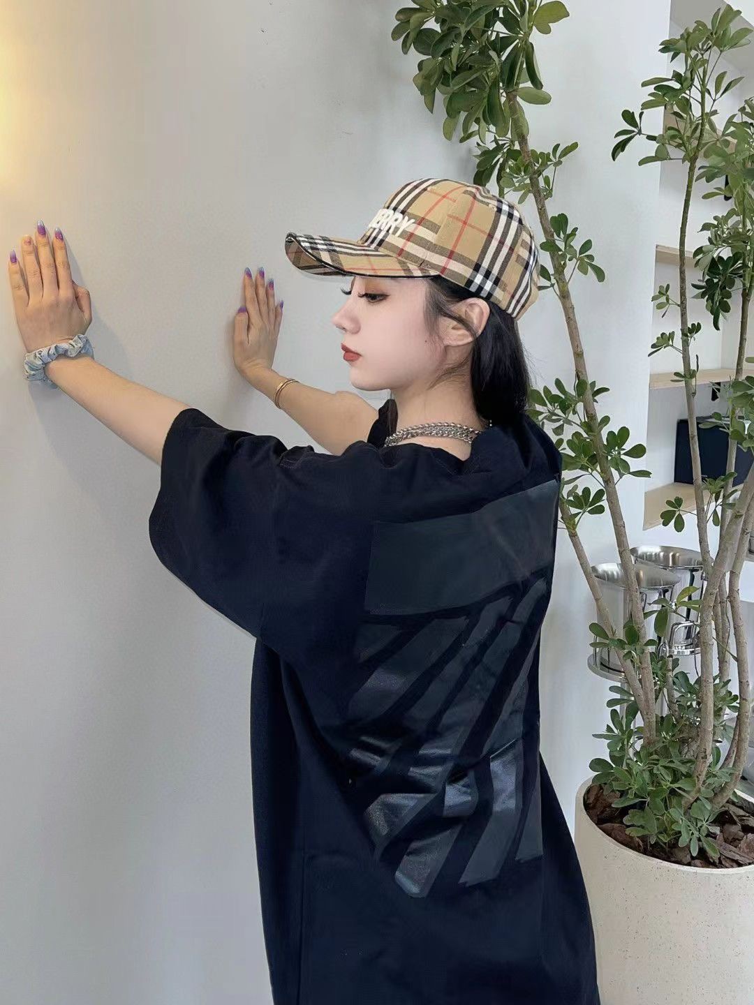 0W Overlap Zebra Arrow Print Short Sleeve