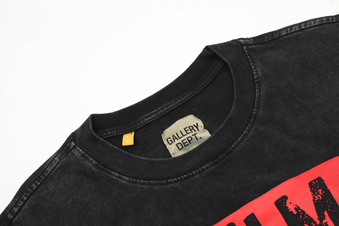 Gallery Dep Stack letters, print and wash to make old short sleeves