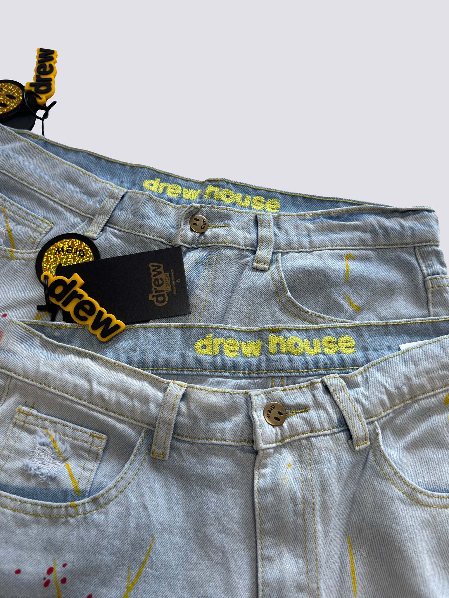 Drew House  Teddy Bear Smiling Face Jeans