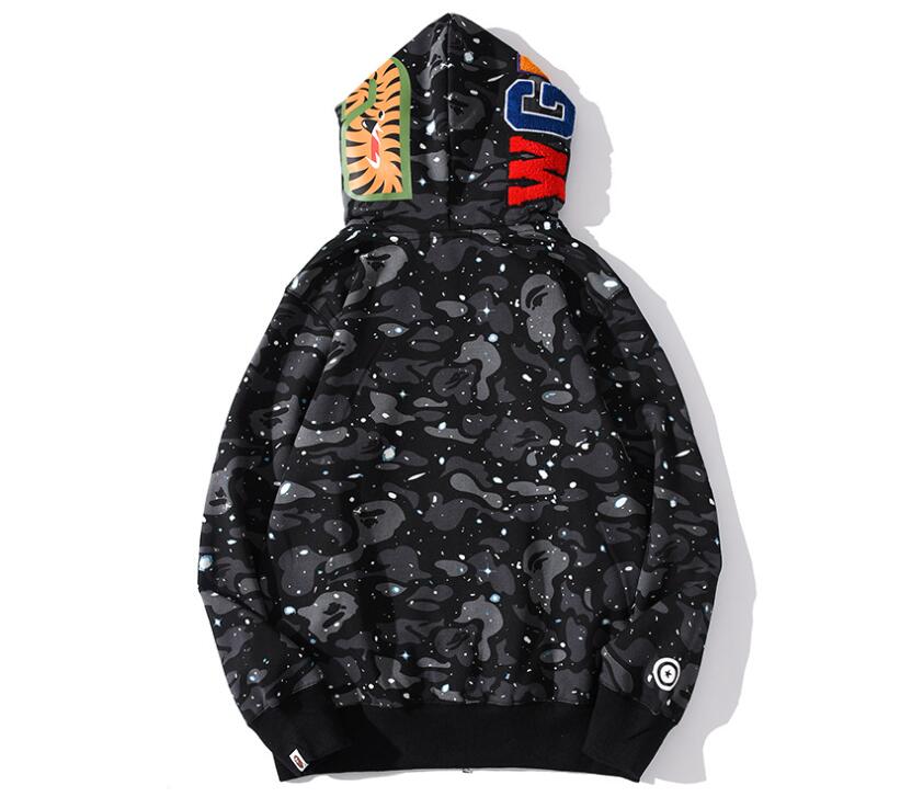 Bape Camo Double Shark Full Zip Hoodie