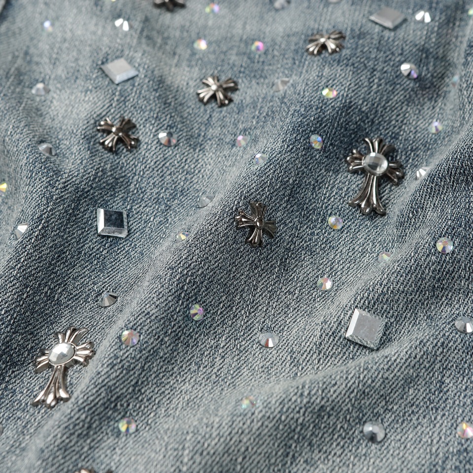 CHR0ME HEARTS 202323FW DENIM CROSS Pants