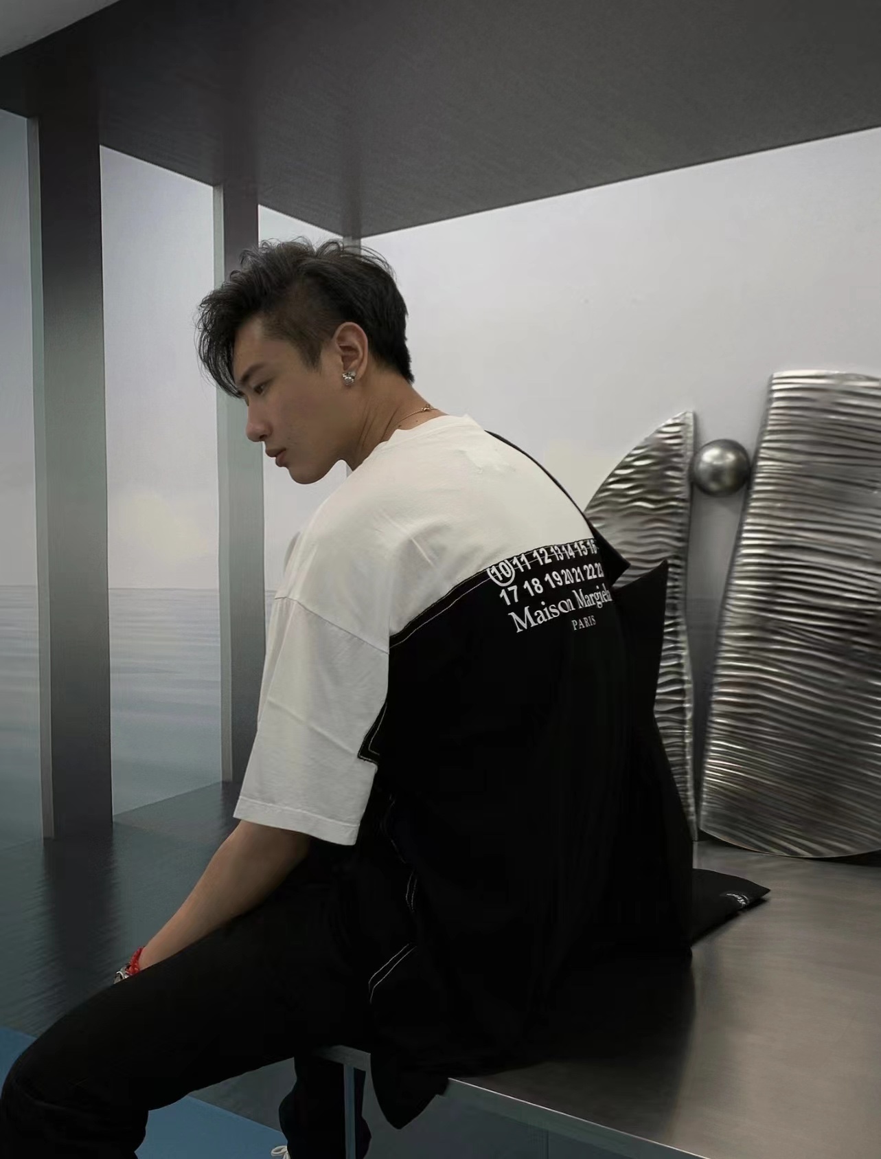 M-rg13la Number Size Chart Printed Panel Short Sleeve