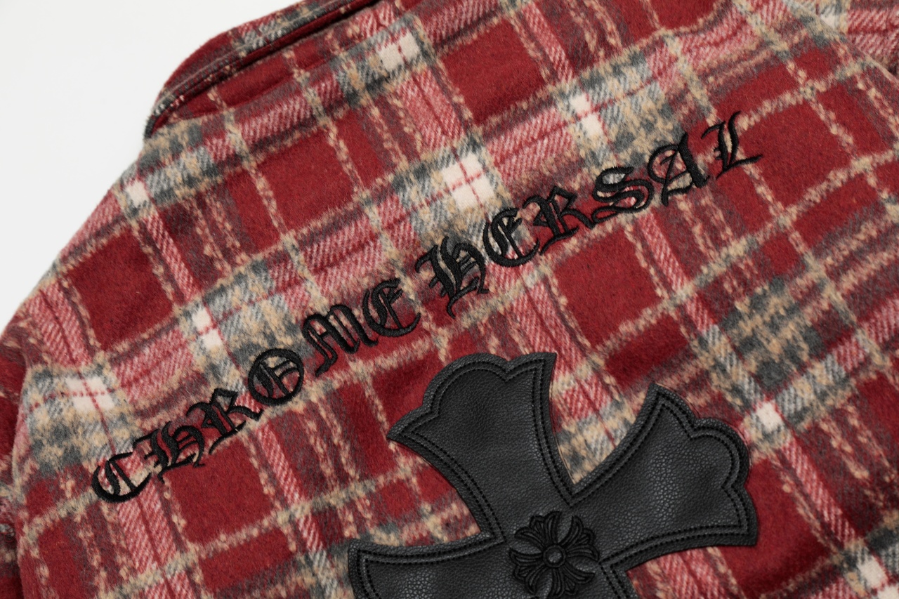 Chrome Hearts Plaid  Flannel wool Jacket