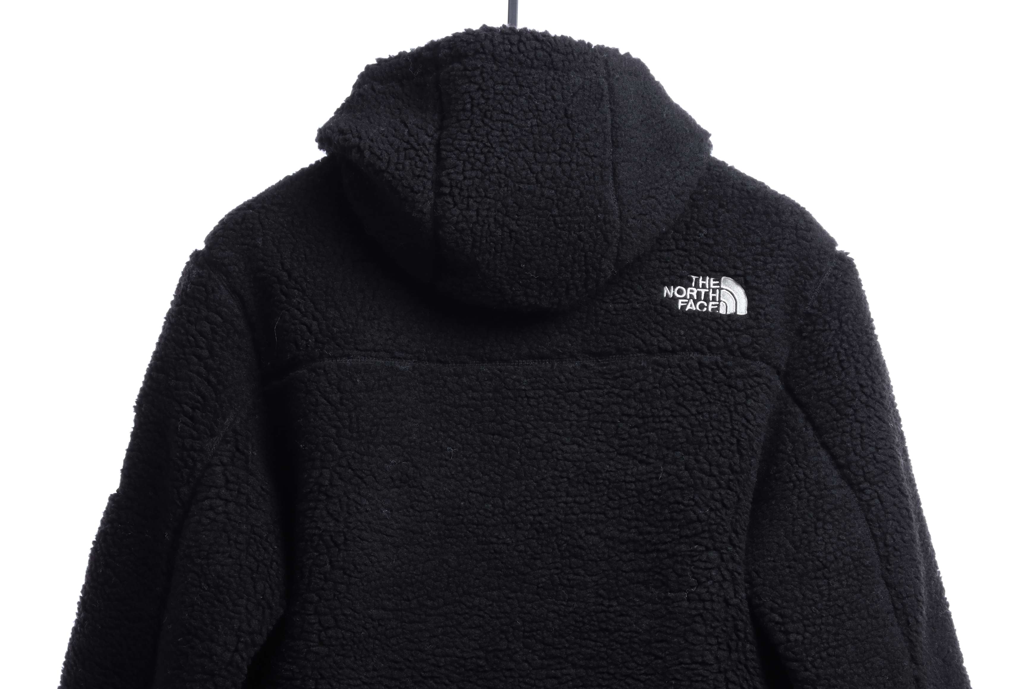 The North Face Double Laminated Sherpa White Zip Jacket