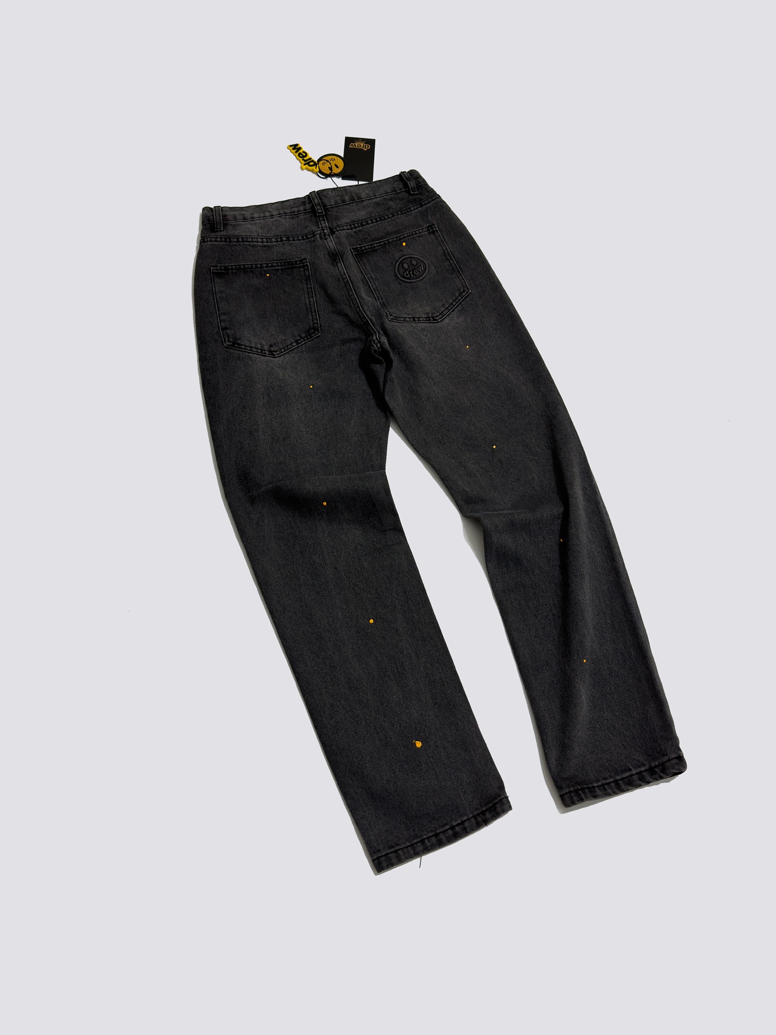 Drew House Broken Hole Washed Splash Ink Jeans