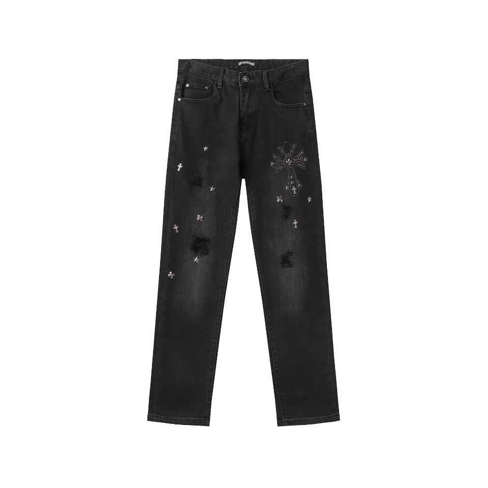 CHR0ME HEARTS 202323FW DENIM CROSS Pants