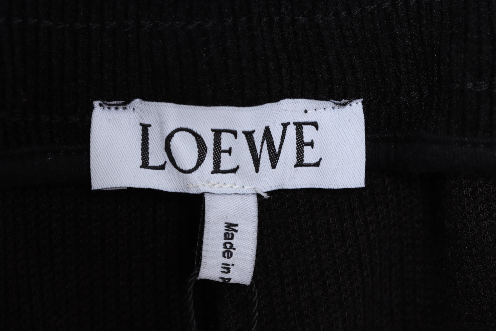 LOEVVE 22FW corduroy side logo letter embroidered sweatpants
