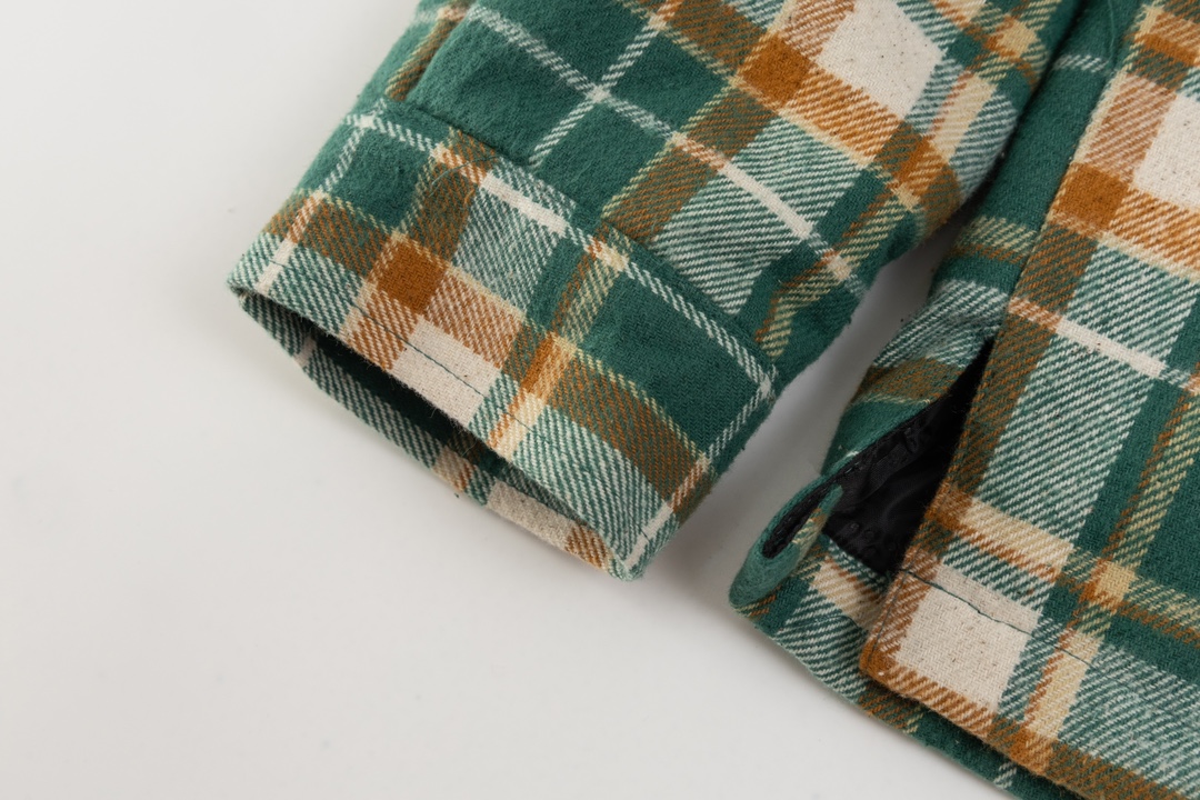 Chrome Hearts plaid design with silver embellishments, cotton-padded jacket