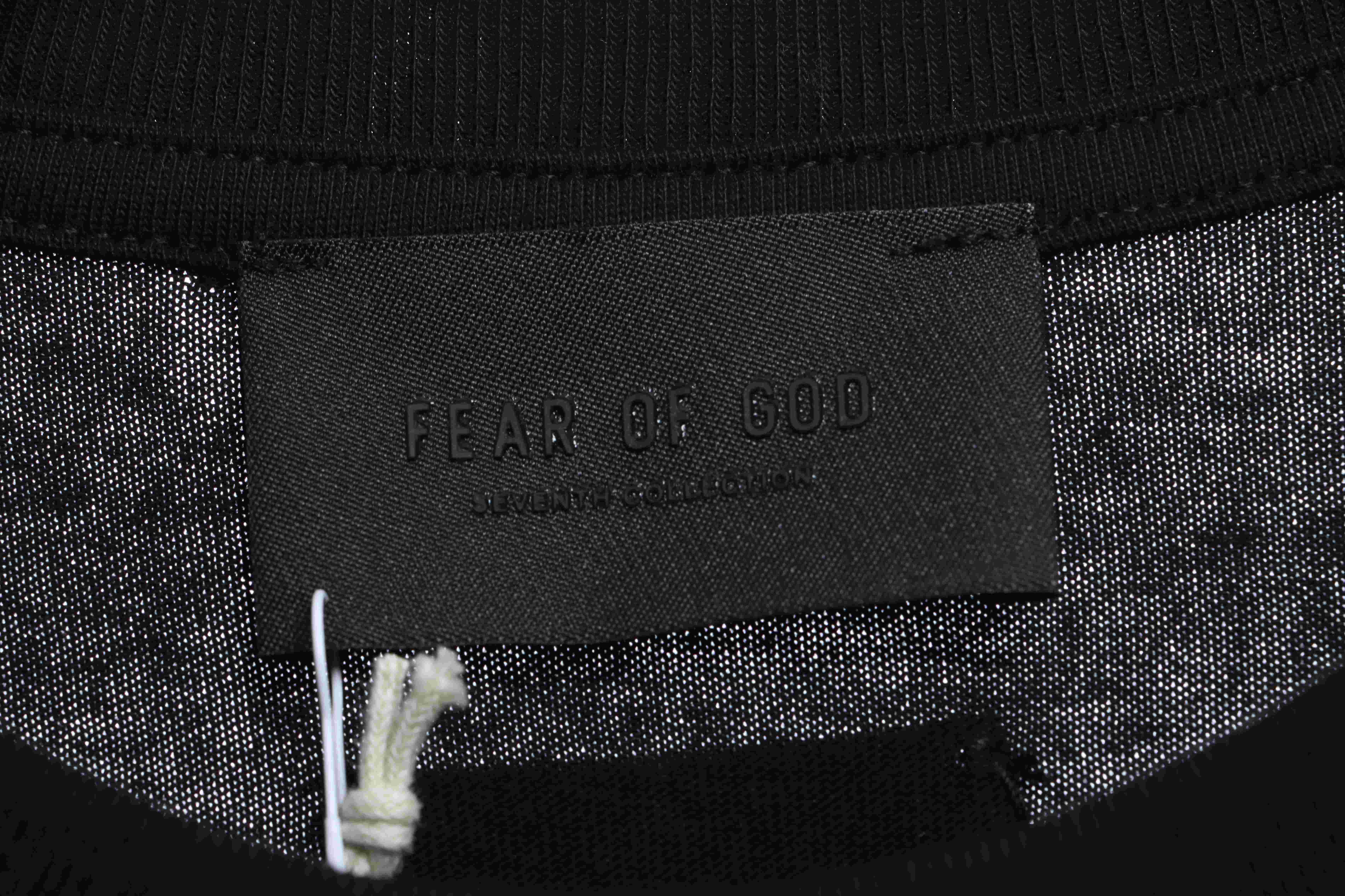 FEAR OF GOD season seven main line flocking big G letter short-sleeved T-shirt